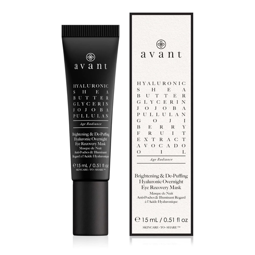 Avant Brightening & De-Puffing Hyaluronic Overnight Eye Recovery Mask